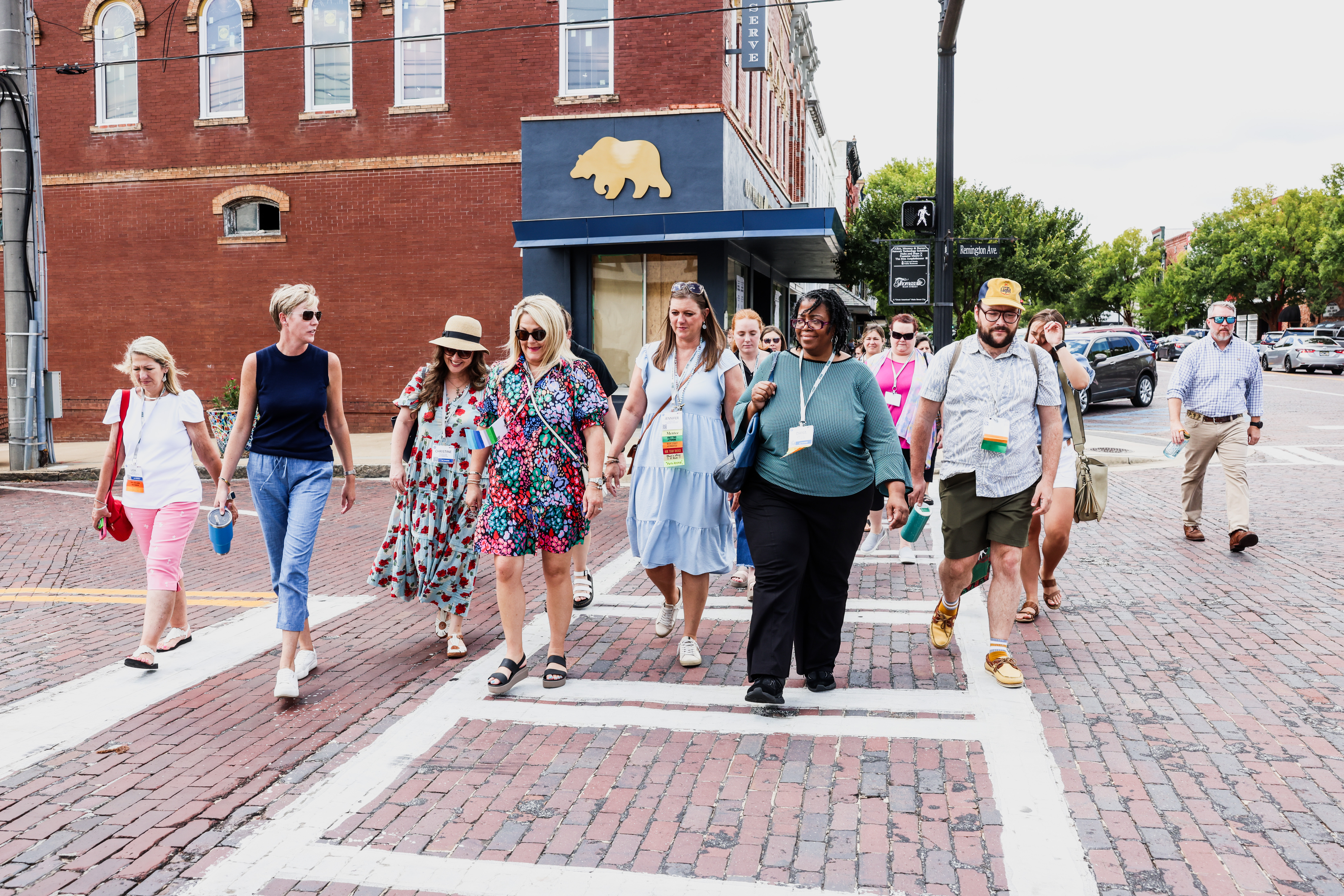 Georgia Downtown Association Conference attendees explore the charming streets of downtown Thomasville, experiencing firsthand the vibrant community that embodies the spirit of Georgia downtowns.