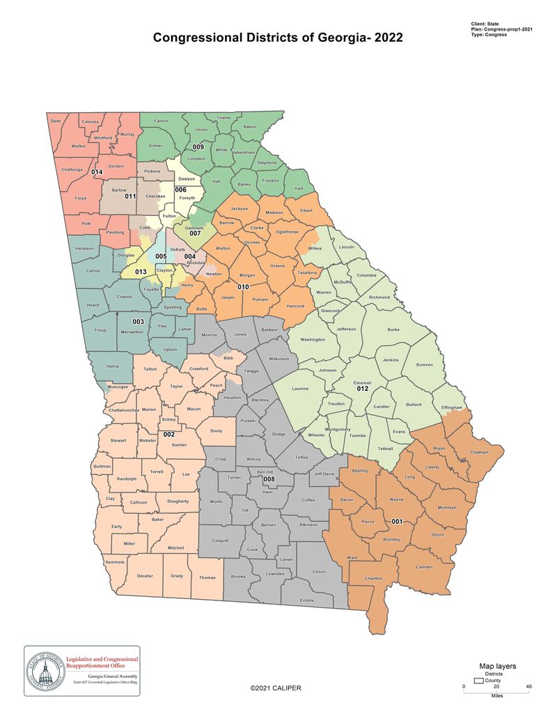 Georgia Congressional Districts 2022 