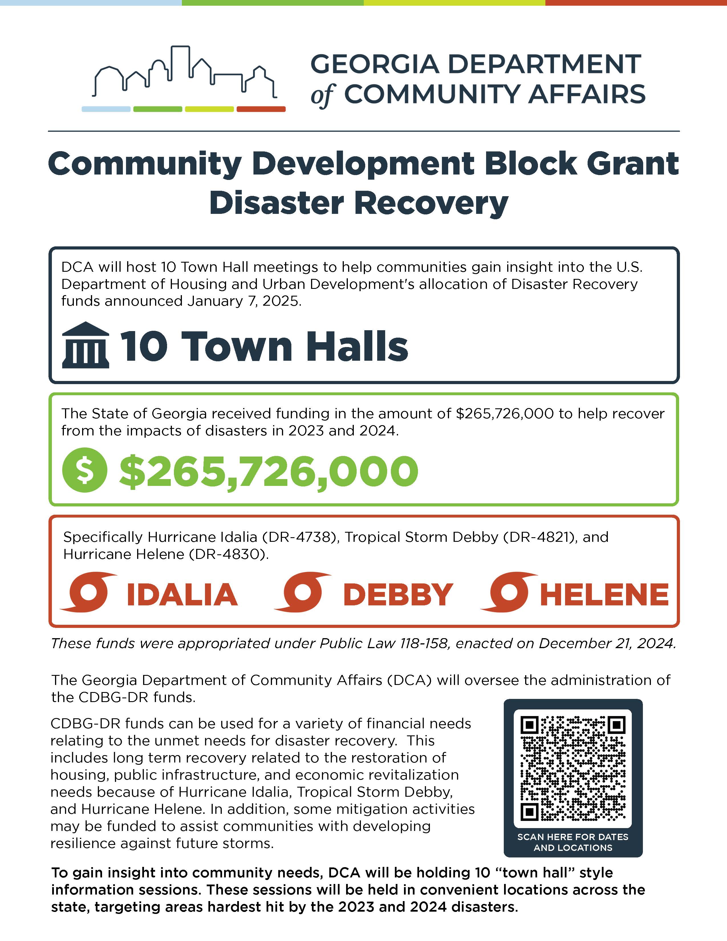 Community Development Block Grant Disaster Recovery DCA page 1