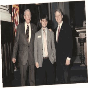 Tom Gehl with legislators at the capital in the early 1990s. 